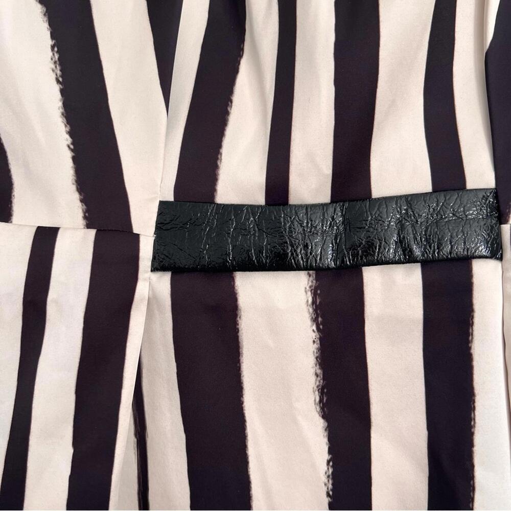 Topshop Black and White Striped Mini Dress - Picture 2 of 8